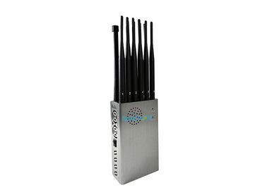 8.4W 12 Antennes Portable Appareil de brouillage du signal du téléphone portable Bloc 2.4G 5.8G Jusqu'à 20m