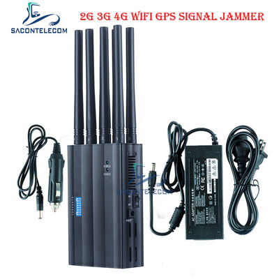 CDMA800 4000mAH brouilleur de signal portable DC12V GPS Wifi Bloqueur de signal