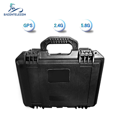 Distance du brouilleur 1.5km de signal de bourdon de valise établie dans l'antenne 2.4G 5.8G GPS
