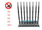 3 antennes du dresseur 8 de brouilleur de signal des ventilateurs 5G 5 watts chaque chaîne de bande jusqu'à 80m