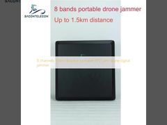 Brouilleur de signal de drone FPV UAV portable 8 canaux, distance 1,5 km