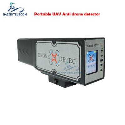 Détecteur de signaux de drone portatif LED de 1,8 pouce 2.4G 5.8G Distance de 2 km Construit en batterie