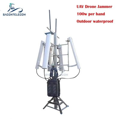 700W 3KM Disturbeur de signal de drone étanche à l'eau pour l'extérieur Disturbeur de signal GPS pour UAV