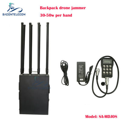 8 bandes 400w Power Man Pack Drone signal brouilleur boîtier en métal sac à dos drone brouilleur