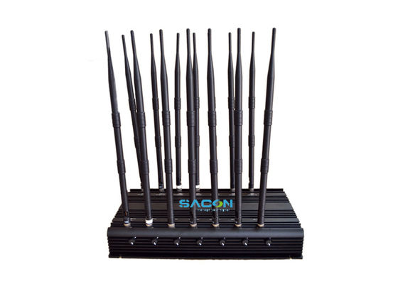 14 bandes 35W High Power Mobile Phone Signal Jammer avec 24 heures de travail pour les écoles et les bureaux