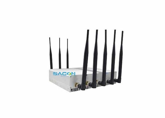 Puissance de sortie de 18W 8 canaux brouilleur de signal avec une portée de brouillage de 40m pour bloqueur de téléphone portable et brouilleur GPS WiFi
