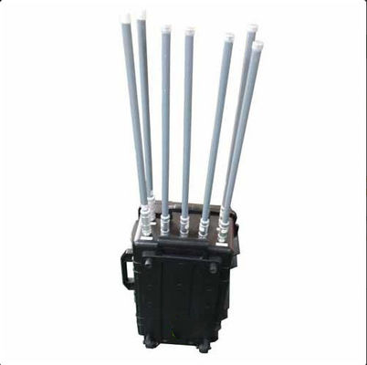 Interrupteur monté sur véhicule de haute puissance de 350 W avec antennes en fibre de verre de 47 dBm et portée de brouillage de 500 m
