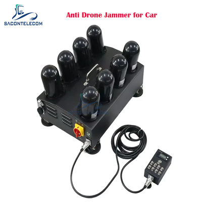 8 canaux 400W anti-drone brouilleur de signal avec 1.5G 2.4G 5.8G 5.2G FPV pour voiture