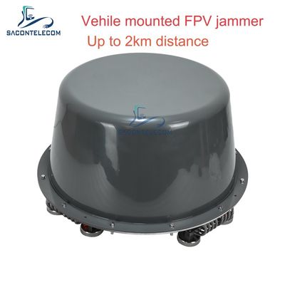Brouilleur de signaux de drone monté sur véhicule omnidirectionnel 360° 400-6 GHz 400 Watts, brouilleur de drone (UAV)