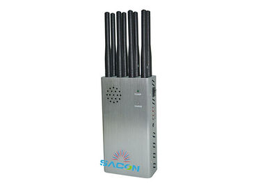 8w haut débit de téléphone cellulaire GPS brouilleur / bloqueur 8 bandes avec une portée de 30m