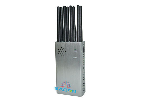 Interrupteur GPS haute puissance 8W et bloqueur de téléphone portable avec 8 bandes et portée de 30m