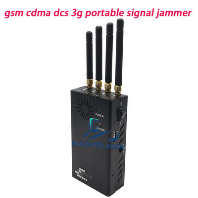 4 Canaux 2W Puissance 15m Portée Brouilleur de Signal Portable et Brouilleur de Téléphone Portable pour Blocage WiFi GPS