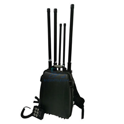 100W GPS WiFi sac à dos UAV 2,4km Drone signal brouilleur