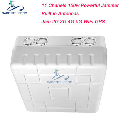 Brouilleur de signal de haute puissance de 150W avec 11 canaux pour un bloqueur de téléphone portable de portée de 50 m