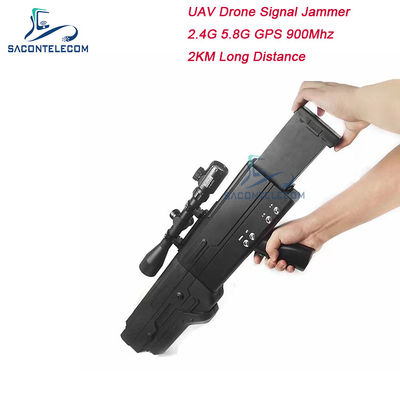 5000mAh 2km 900MHz Drone signal brouilleur Wifi 5.8g 2.4G 4 bandes