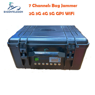 VHF UHF 7 canaux brouilleur de signal sans fil DC24V 2G 3G 4G 5G ISO9001