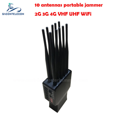 20m brouilleur de signal portable GSM DCS CDMA 3G 4G WiFi 4500mAh