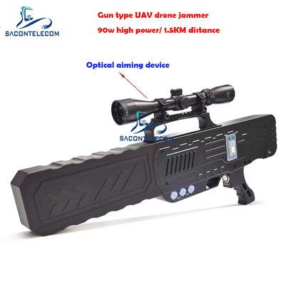 Un brouilleur anti-drone portatif 2.4G 5.8G GPS 90w Puissance 2km de distance
