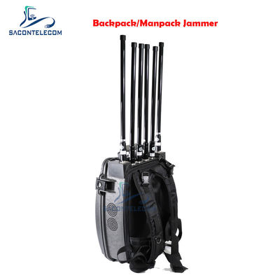 8 canaux 120W Manpack Jammer avec batterie intégrée pour le blocage du signal 20-3000MHz