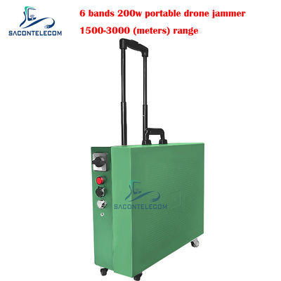 Type de remorque Drone brouilleur de signal 200w Haute puissance 3km Distance pour DJI