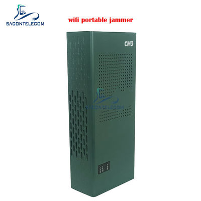 Bloqueur de brouilleur de signal WiFi portable avec 3 canaux (2.4G, 5.2G, 5.8G) et portée de 10-15m