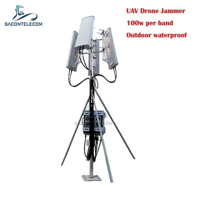 700W 3KM Disturbeur de signal de drone étanche à l'eau pour l'extérieur Disturbeur de signal GPS pour UAV