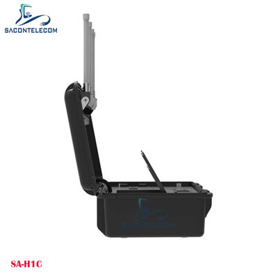 Détecteur de drones de bagages portables UAV DJI FPVs WiFi Détection de drones DIY Jusqu'à 10 km de distance