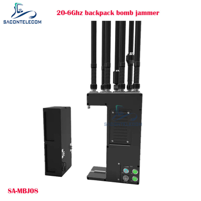 20-6Ghz Manpack drone signal brouilleur sac à dos bombes brouilleur 100w de puissance