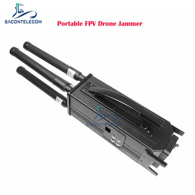 160W 4 bandes Portable Drone signal de brouilleur avec 1,5 km de distance de brouillage et batterie intégrée