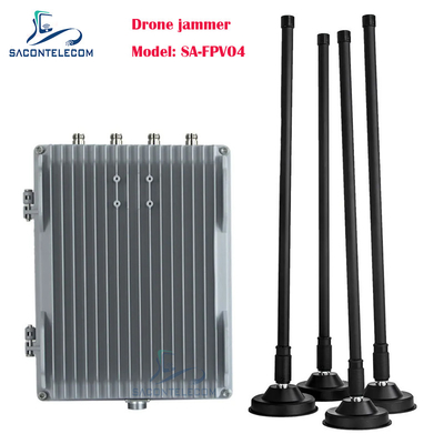 4 canaux 200w puissant brouilleur de signal de drone véhicule monté FPV brouilleur de drone