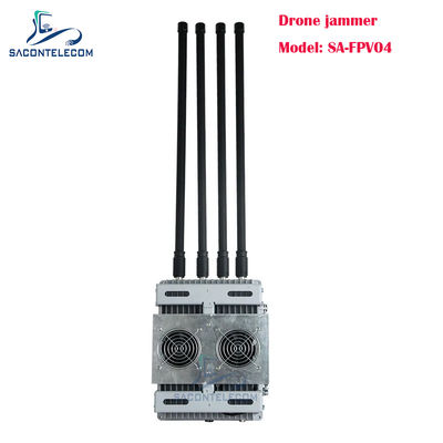 200W 4 canaux Détecteur de signal de drone monté sur véhicule FPV Détecteur de signal de drone avec fréquences personnalisables