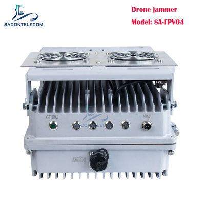 200W 4 canaux Détecteur de signal de drone monté sur véhicule FPV Détecteur de signal de drone avec fréquences personnalisables