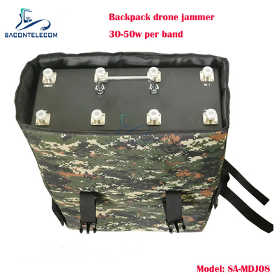 8 bandes 400w Power Man Pack Drone signal brouilleur boîtier en métal sac à dos drone brouilleur