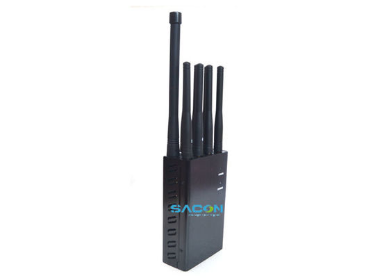 8 Antennes Brouilleur de Signal Portable avec 90 Minutes d'Autonomie et Batterie de 4600mAh pour Blocage de Téléphone Portable