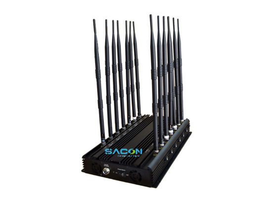 14 bandes 35W High Power Mobile Phone Signal Jammer avec 24 heures de travail pour les écoles et les bureaux