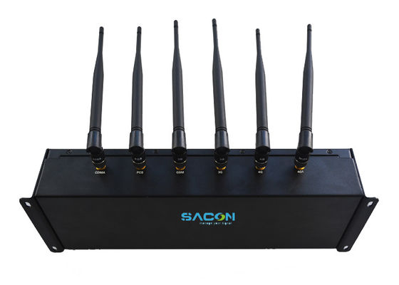 6 antennes réglable puissance de sortie brouilleur de signal de téléphone portable avec une portée de 40 mètres