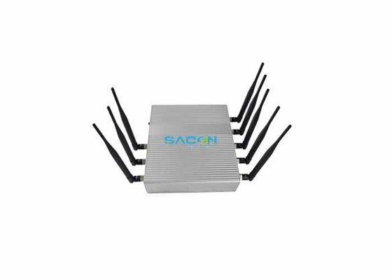 Puissance de sortie de 18W 8 canaux brouilleur de signal avec une portée de brouillage de 40m pour bloqueur de téléphone portable et brouilleur GPS WiFi