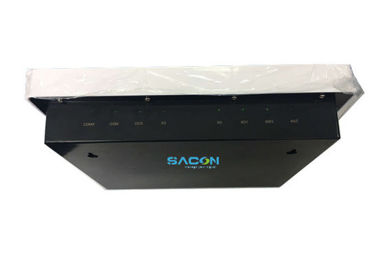 Brouilleur de téléphone portable à 8 antennes directionnelles internes avec une puissance de sortie de 30W et une portée de brouillage de 5-30m