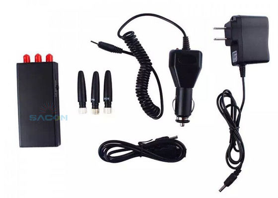 Jammer GPS portable de 5m de portée avec 700mA de puissance et 3 antennes omnidirectionnelles pour un brouillage de signal efficace