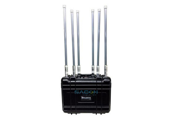 Brouilleur de sac à dos haute puissance 90W, brouilleur portable IED 6 canaux pour forces spéciales et équipes SWAT