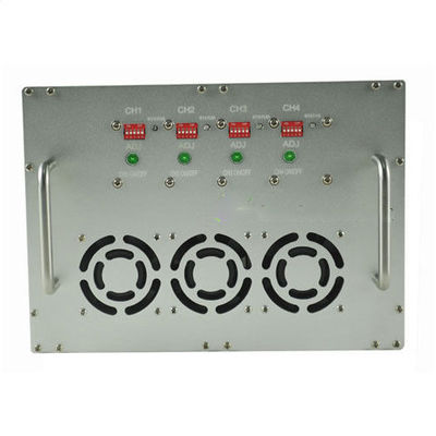 200W haute puissance 4 canaux de téléphone cellulaire brouilleur avec un bon système de refroidissement pour un blocage efficace du signal