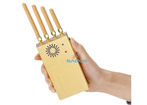 20m Portée 4 Antennes 2W Puissance de Sortie Brouilleur GPS Portable et Brouilleur de Signal avec Étui en Cuir