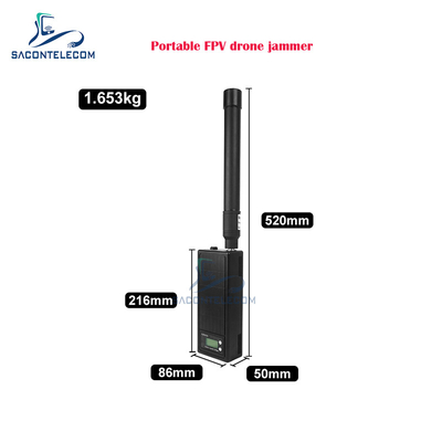 Détecteur de signaux de drones FPV portable à bande unique à portée de 1,5 km Détecteur de signaux de drones portable