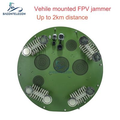 Brouilleur de signaux de drone monté sur véhicule omnidirectionnel 360° 400-6 GHz 400 Watts, brouilleur de drone (UAV)