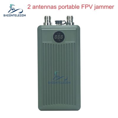 Interrupteur anti-drone portatif à 2 bandes avec puissance de sortie de 60 W et batterie de 32000 Mah