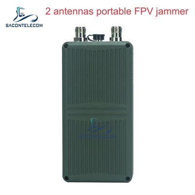 Interrupteur anti-drone portatif à 2 bandes avec puissance de sortie de 60 W et batterie de 32000 Mah