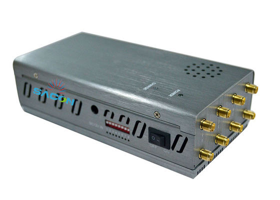Interrupteur GPS haute puissance 8W et bloqueur de téléphone portable avec 8 bandes et portée de 30m