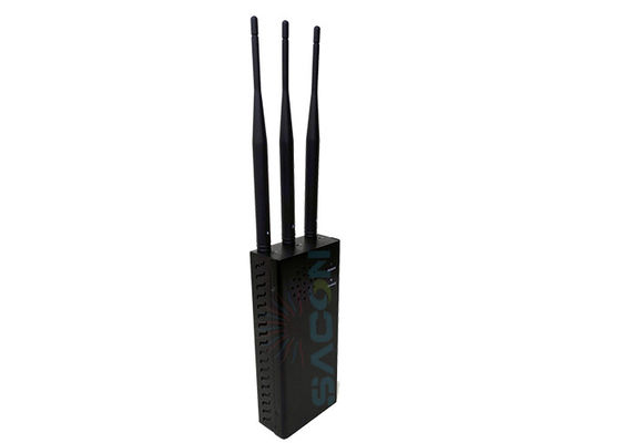 Bloqueur de signal portable haute puissance 10W avec batterie 8000mAh et antenne omnidirectionnelle pour le brouillage de télécommandes de voiture