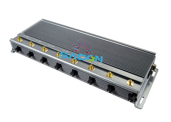 Perturbateur de signal 5G avec une puissance de sortie de 40W, un rayon de brouillage de 80m et 3 ventilateurs de refroidissement