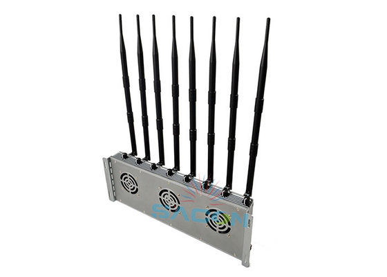 Brouilleur de signal 5G haute puissance de 40 W avec 8 antennes et une portée de 80 mètres pour les zones sécurisées